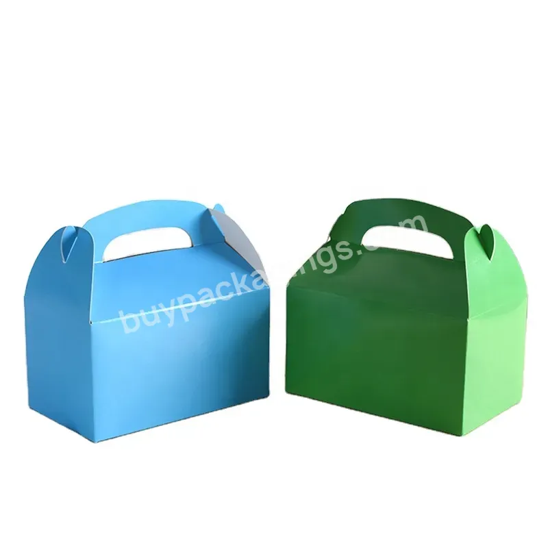 Wholesale Price Full Printing Food Grade Cardboard Paper Box For Cake Packaging With Your Logo Printed With Handles - Buy Foldable White Cardboard Cake Fruit Packing Box With Full Printing For Mooncake Sweet Bakery Shop Packaging,China Manufacturer's