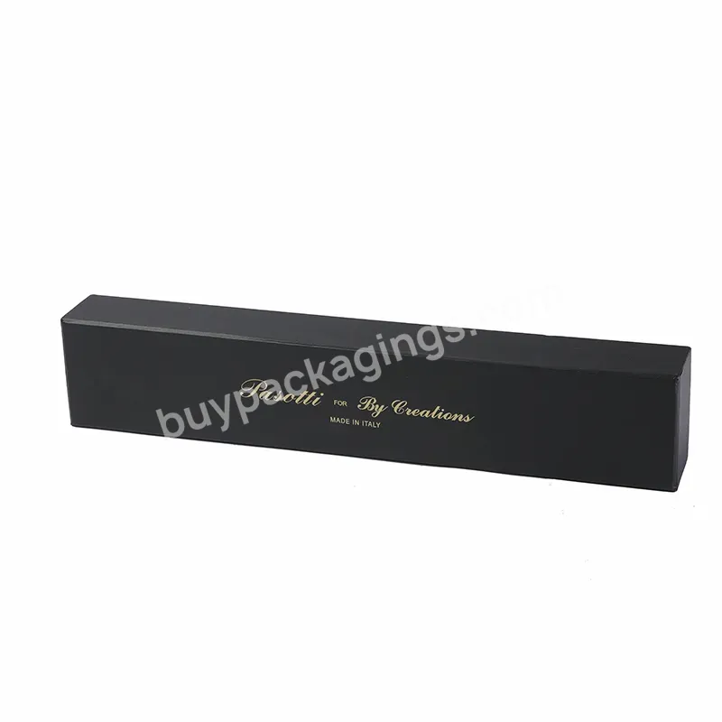 Wholesale Price Luxury Long Rectangular Black Paper Necklace Gift Jewelry Box Packaging For Small Business - Buy Wholesale Price Jewelry Paper Packaging Gift Box For Jewelry Packaging,Necklace Packaging Jewelry Box With Pouch And Bag,Jewelry Gift Pac