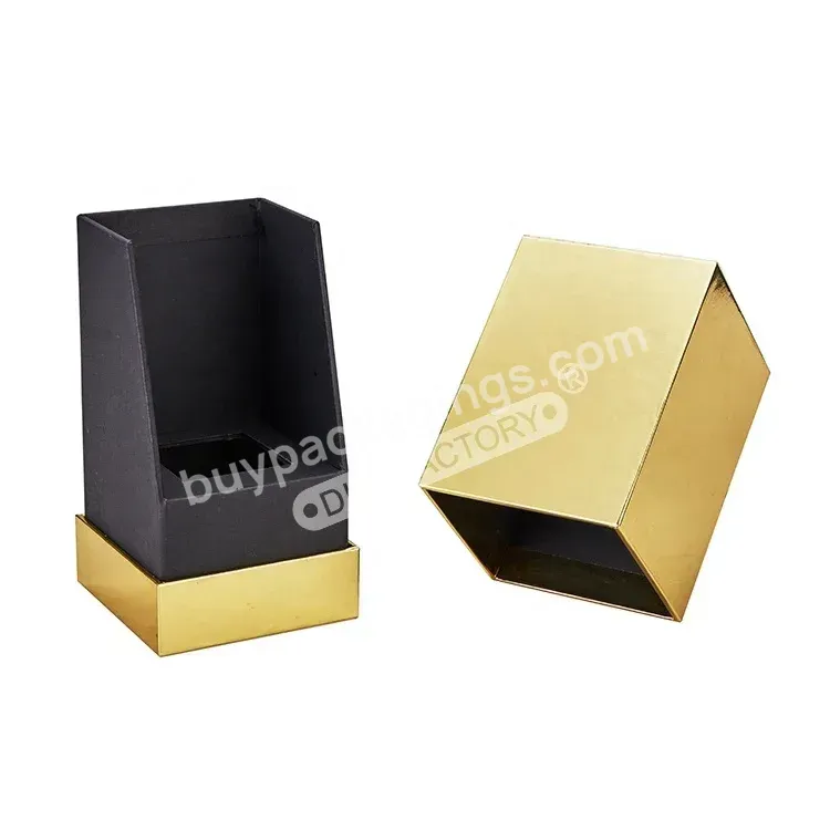 Customized Logo Gold Shiny Display Rigid Cardboard Two Piece Candle Jar Packaging Paper Box - Buy Box Candle Packaging,Candle Packaging Box,Luxury Candle Packaging.