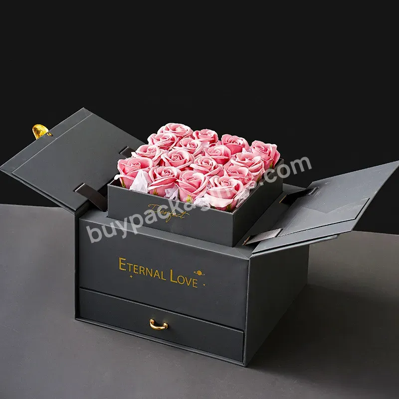 2023 Rose Gift Paperbox Flower Portable Box Valentine's Day Birthday Gift - Buy 2023 Rose Gift Box Paper Box Paper Box Luxury Rose Box Packaging For Bouquet Gift Paper Box,Flower Portable Box Paper Box Packaging Gift Packaging Paper Boxes For Candy C