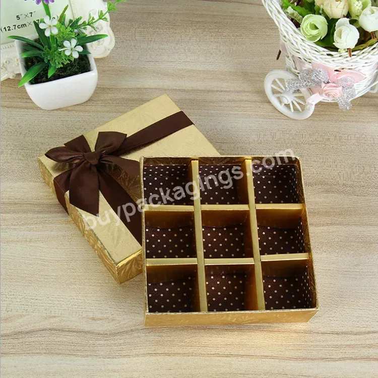 Brothersbox Custom Cardboard Packaging Compartment Paper Empty Chocolate Gift Box