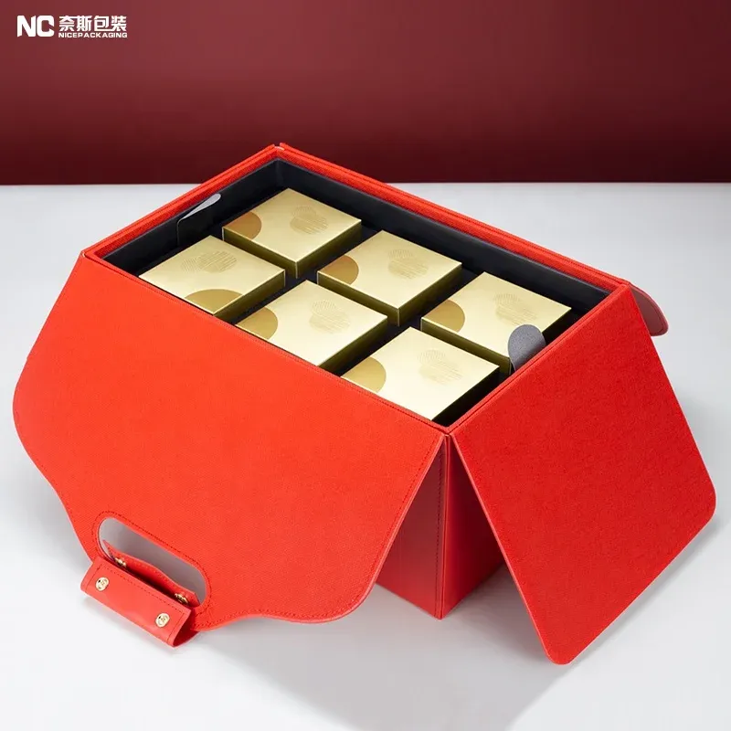 Creative Design Mid Autumn Festival Gift Box Mini 12 Mooncake Leather Handheld Gift Box Moon Cake Box For Supermarkets - Buy Mooncake Box Supplier Creative Design Mid Autumn Festival Gift Box Mini 12 Mooncake Leather Box Handheld Gift Box Moon Cake B