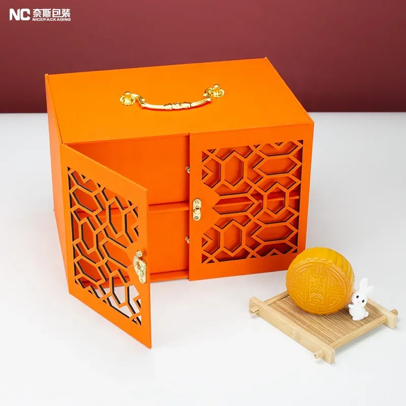 Customised Open Door Modern Mooncake Gift Boxes Set Luxury Mooncake Boxes Drawer Packaging Moon Cake Box For Present - Buy Custom Gift Boxes Cake Slice Paper Gift Box New Packaging Moon Cake Box Set Cookies Dessert Packing Sweet Luxury Gift Paper Box