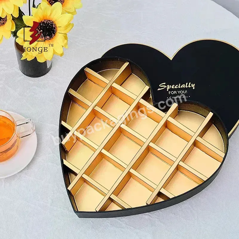 Honge Chocolate Heart Shape Gift Box With Plastic Tray Gift Box For Birthday Day And Valentine's Day