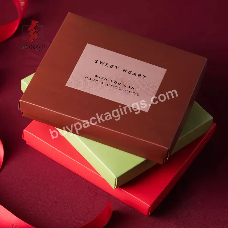 Honge Color Design Folding Paper Box Chocolate Box Gift For Holiday Gift