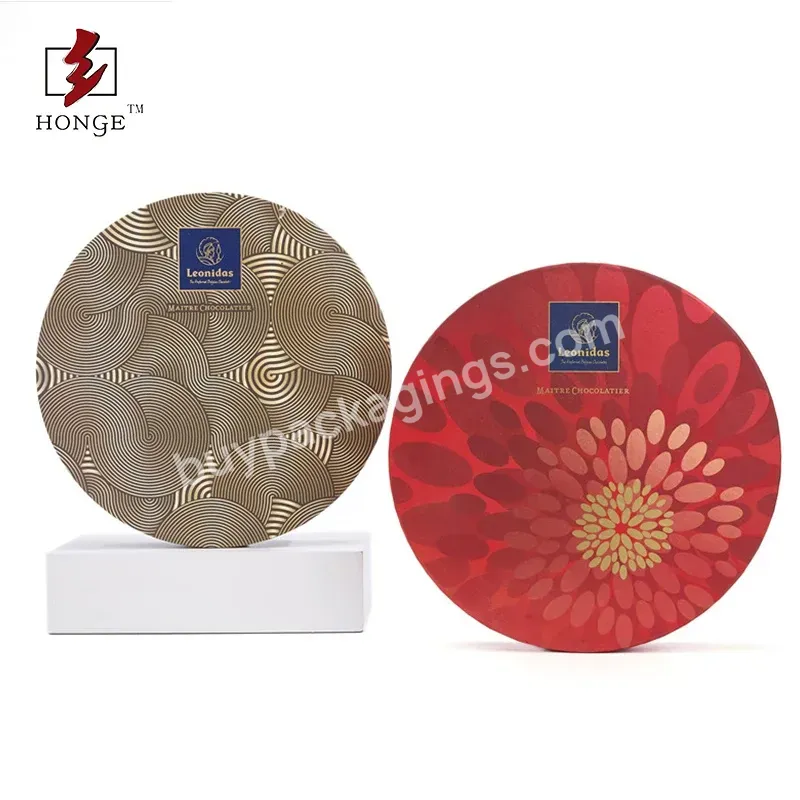 Honge Luxury Design Chocolate Gift Box Coated Paper Customized Disposable Candy Packing Box