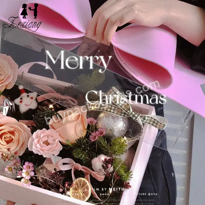 Netflix Bow Portable Flower Box New Year Cake Candy Gift Box Fruit Packaging Box - Buy Fruit Packaging Box,New Year Gift Box,Bow Portable Flower Box.