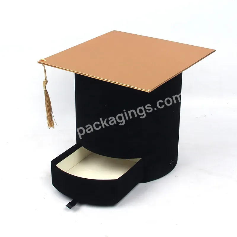 New Chocolate Souvenir Gift Students Doctoral Cap Shaped Drawer Graduation Hat Suede Flower Boxes With Lids - Buy Graduation Flower Boxes Suede Flower Box Flowers Box Round,Graduation Hat Box Flower Box With Lids,Flowers Box Round Doctoral Graduation