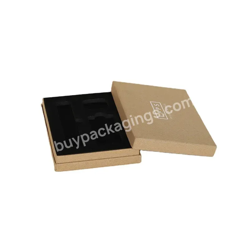 Recycled Customized Rigid Cardboard Kraft Paper Packaging Gift Box For Watch Box Usb Display Car Key With Foam Insert - Buy Gift Box With Foam Insert,Rigid Cardboard Box,Cardboard Packaging Box.