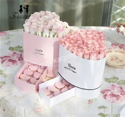 Zexwrap Wholesale Valentine's Day Heart-shaped Packaging Flower Bouquet Box With Drawers - Buy Flower Bouquet Box,Packaging Flowers Boxes,Heart Flower Bouquet Box.