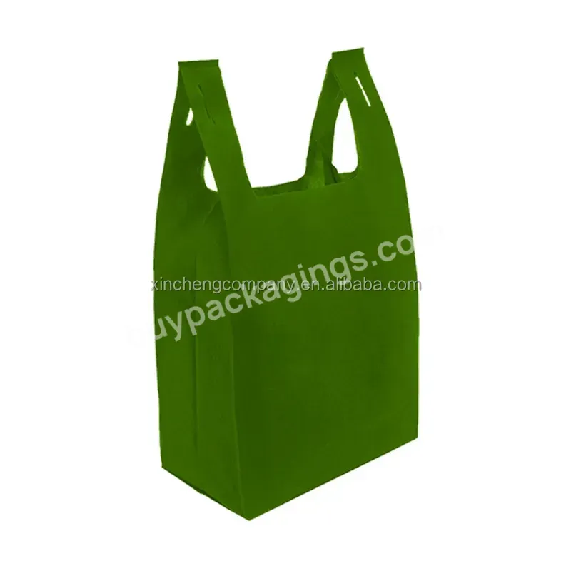 Promotional Pp Non Woven Tnt Bags/polypropylene Nonwoven T Shirt Bags Ecobag /t-shirt Non-woven Vest Carrier Shopping Bag