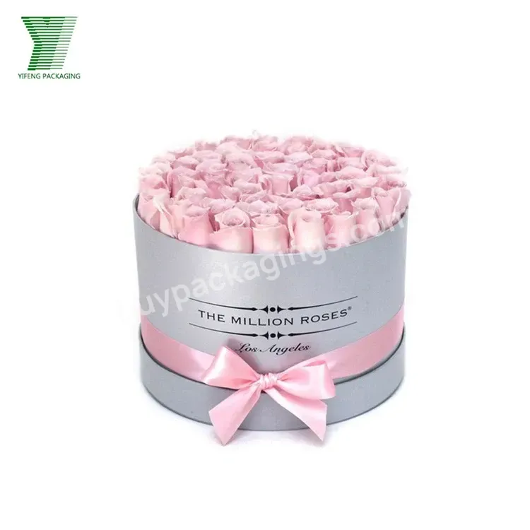 Best New Small Cylinder Flower Gift Box Wholesale Round Paper Packaging Flower Boxes