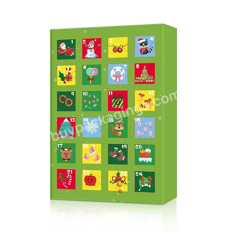 Christmas 2021 Advent Calendar For Holiday Countdown Calendar With 24 Pcs Windows Packaging Box