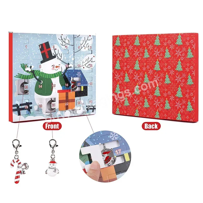 Custom Cardboard Candy Chocolate Christmas Advent Calendar Date Gift Boxes