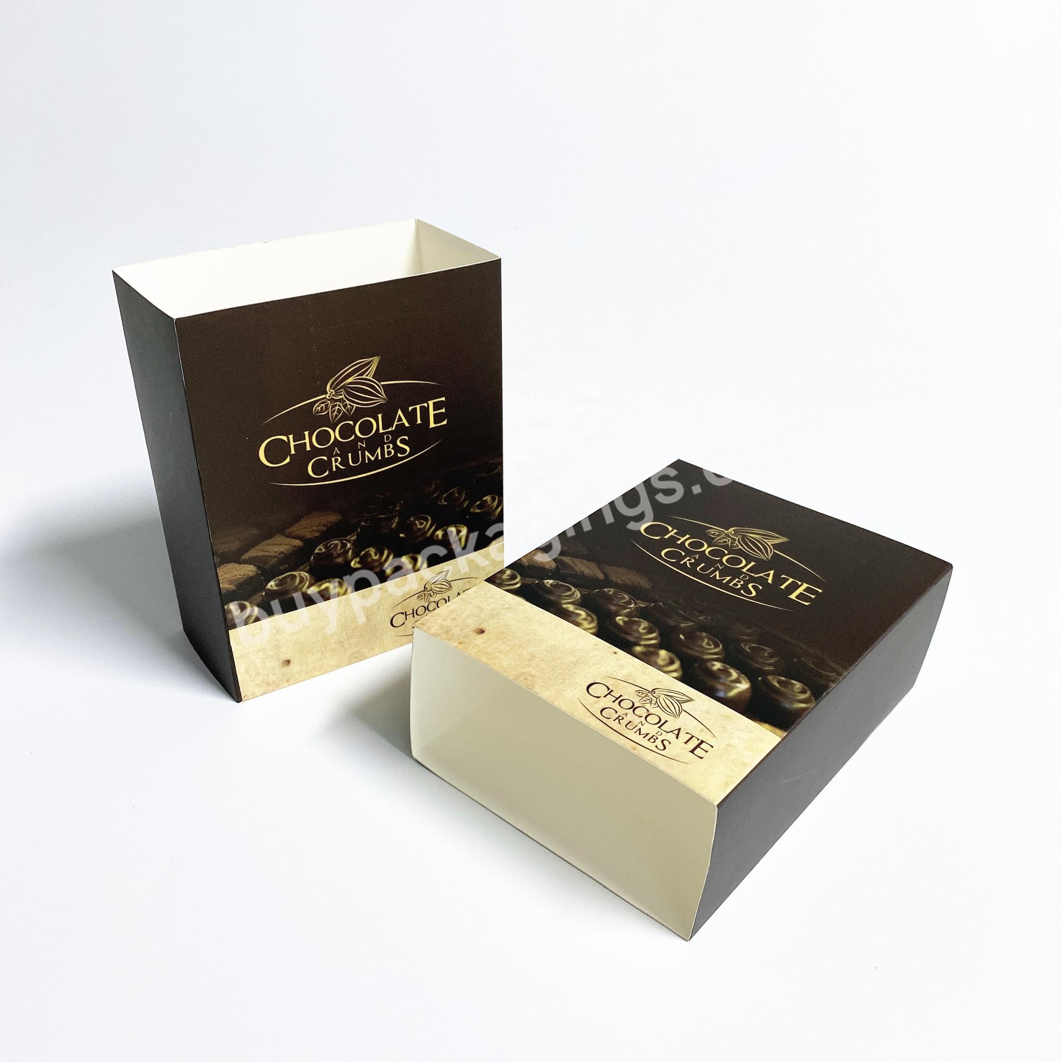 Custom Chocolate Bar Paper Sleeve Wrapper Packaging Coffee Cup Paper Sleeve