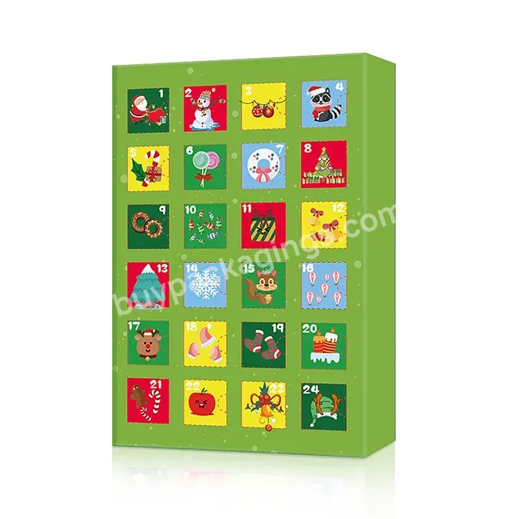 Custom Cosmetic Advent Calendar Empty Box For Chocolate Advent Calendar With Gift