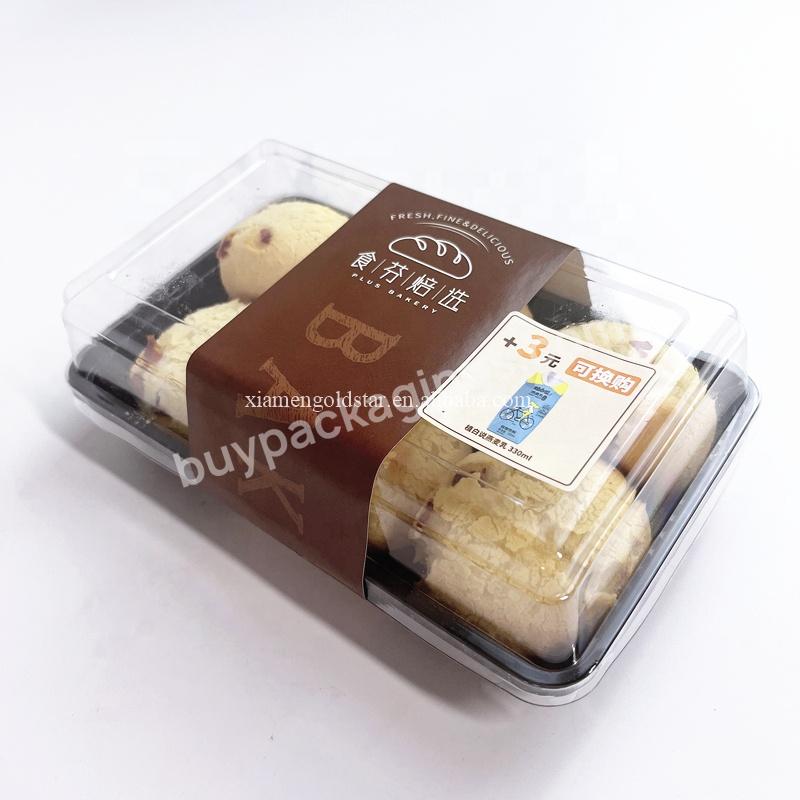 Custom Retail Eco Friendly Lamination Matte Paper Bread Sleeve Chocolate Bar Paper Sleeve Wrapper Packaging Cake Box Customized - Buy Box With Window,Grazing Bakery Cupcake Cookie Cake Box With Window,Cupcakes Bakery Cake Pastry Boxes For Cookie.