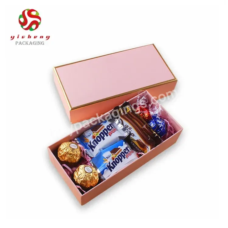 Customize Printing Logo Candy Gift Boxes Lid And Base Box Chocolate Packing Gift Box