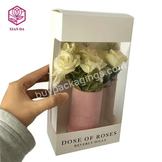 Elegant Clear Transparent Small Flowers Bouquet Set Gift Mail/shipping Box