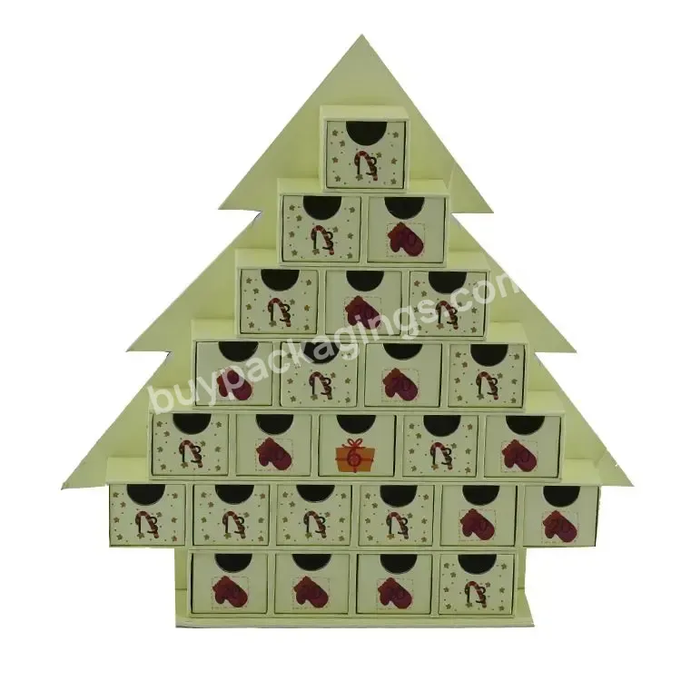 Kid Advent Calendars Beauty Christmas Toy Blank Advent Calendar Packaging Boxes Tree Shaped Merry Christmas Decorative Box - Buy Advent Calendar Christmas Tree Box,Tree Shaped Christmas Decorative Box,Custom Christmas Advent Calendar.