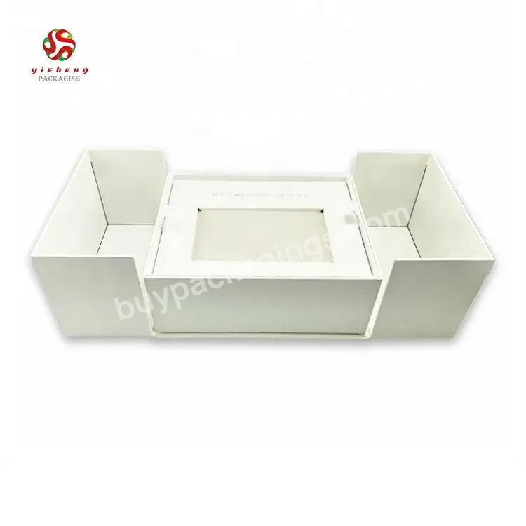 New Arrival Custom Design Creative Double Open Doors Gift Set Cardboard Box For Packing Jewelry Sets Cosmetic