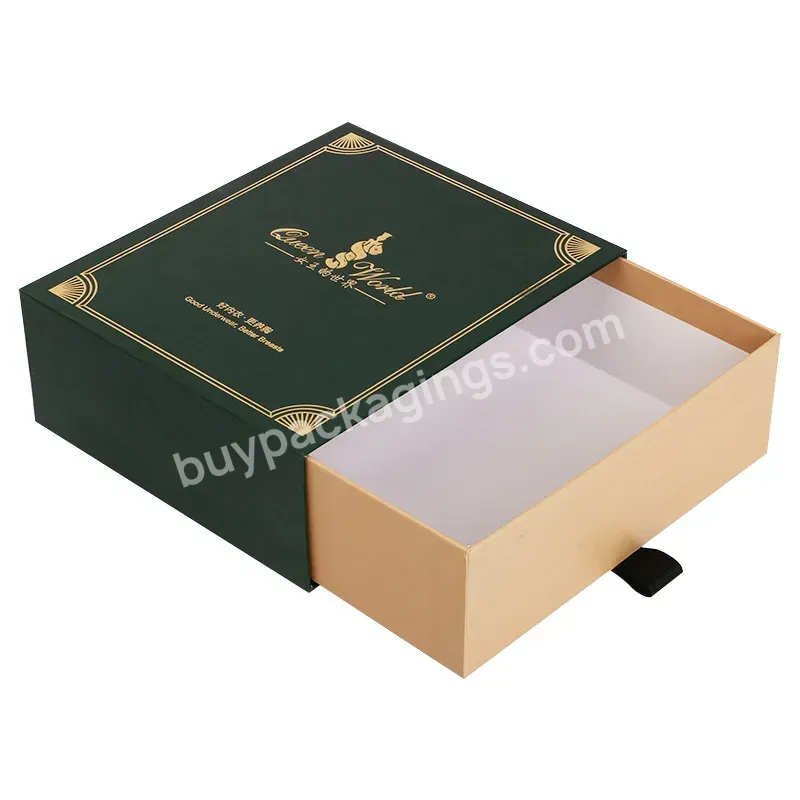 Personalised Luxury Custom Cardboard Paper Drawer Lingerie Box Gift Underwear Packaging Boxes