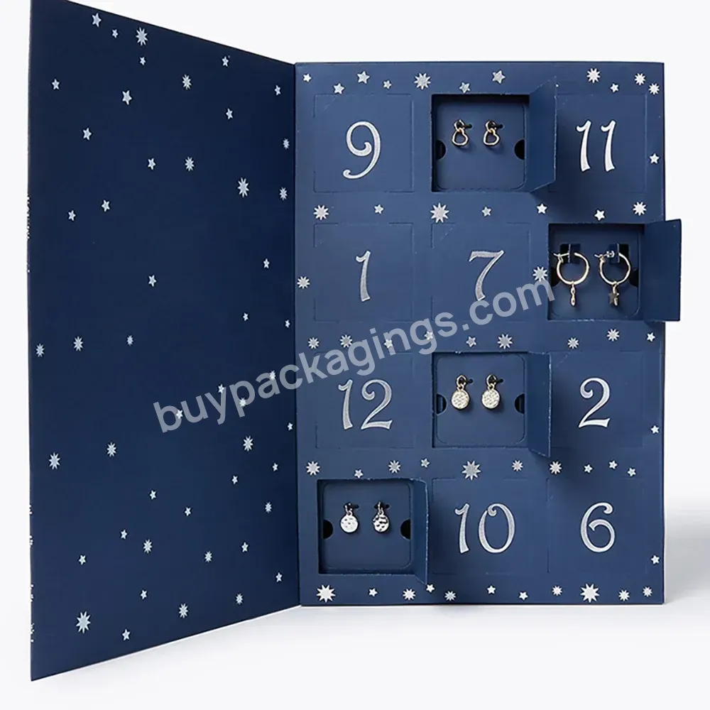 Wholesale Custom Cheap Cardboard Advent Calendar Christmas Box 12 Days Fidget Toy Advent Calendar Box