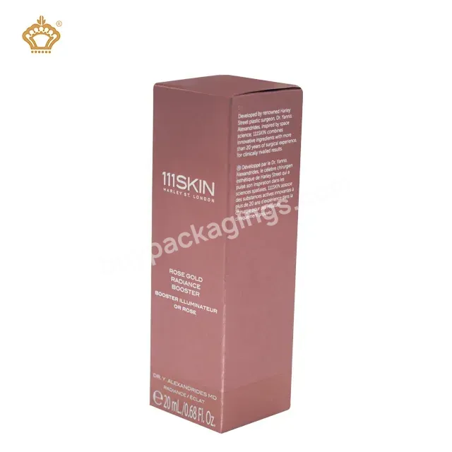 100% China Factory Producing Cheap Flat Foldable Lipstick Box Facial Oil Packing Box With Full Color Printing