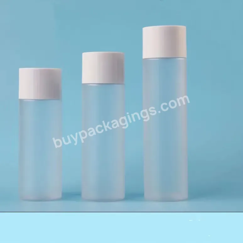 100ml 120ml 150ml Wholesale Oem Frosted Empty Bottle Plastic Pet Liquid Bottles Toner Bottle With Screw White Cap