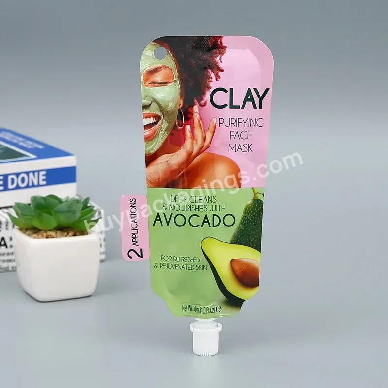 10ml 20ml 30ml Custom Plastic Packaging Bags Liquid Lotion Beauty Sunscreen Cream Spout Pouch