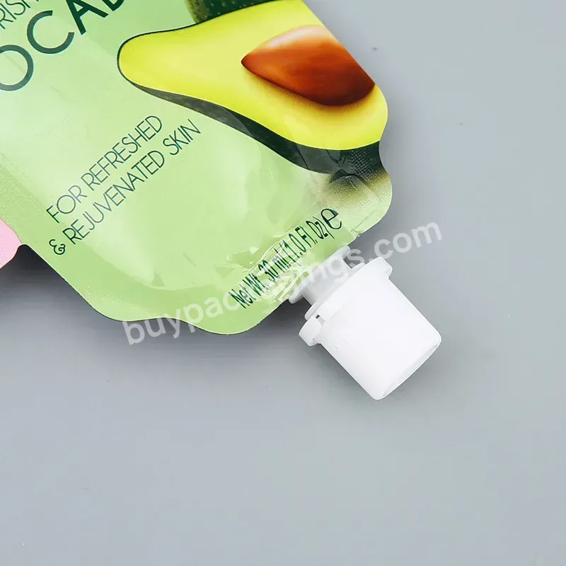 10ml 20ml 30ml Custom Plastic Packaging Bags Liquid Lotion Beauty Sunscreen Cream Spout Pouch