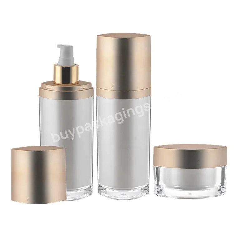 15g 20g 30g 50g 15ml 30ml 60ml 120ml Acrylic Cream Jar Lotion Pump Plastic Bottles Cosmetic Packaging Private Label Custom Color