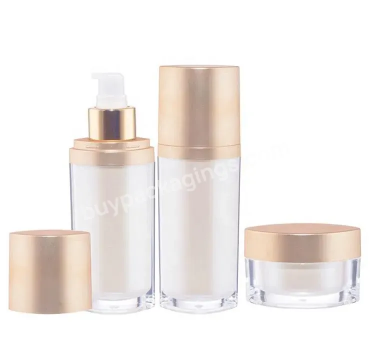 15g 20g 30g 50g 15ml 30ml 60ml 120ml Acrylic Cream Jar Lotion Pump Plastic Bottles Cosmetic Packaging Private Label Custom Color