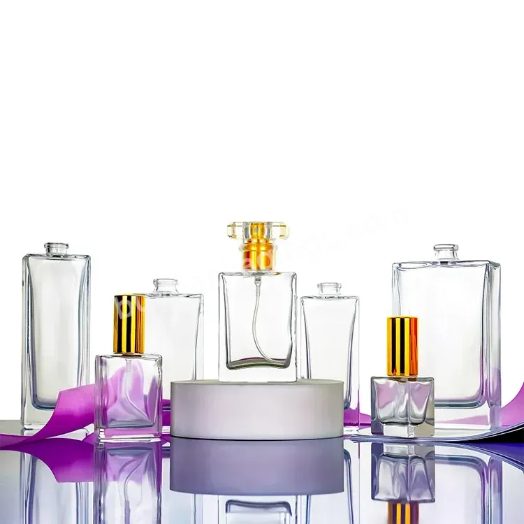 15ml 20ml 30 Ml 50ml Oem Odm Wholesale Small Moq Transparent Glass Parfum Empty Perfume Spray Bottle 30ml 100ml Square For Women