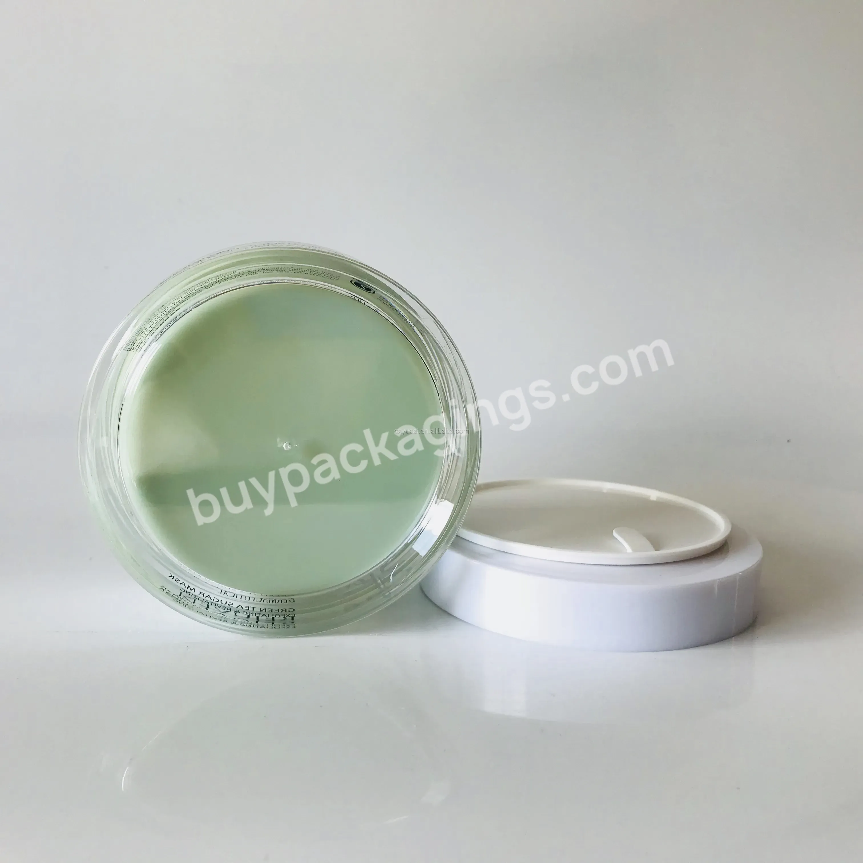 200ml Green Inner Cup Empty Facial Round Acrylic Customized Jar Body Scrub Plastic Jar 200g Body Lotion Cream - Buy Jar For Cream Packaging,Cream Bottle Lotion Jar,Facical Cream Packaging.