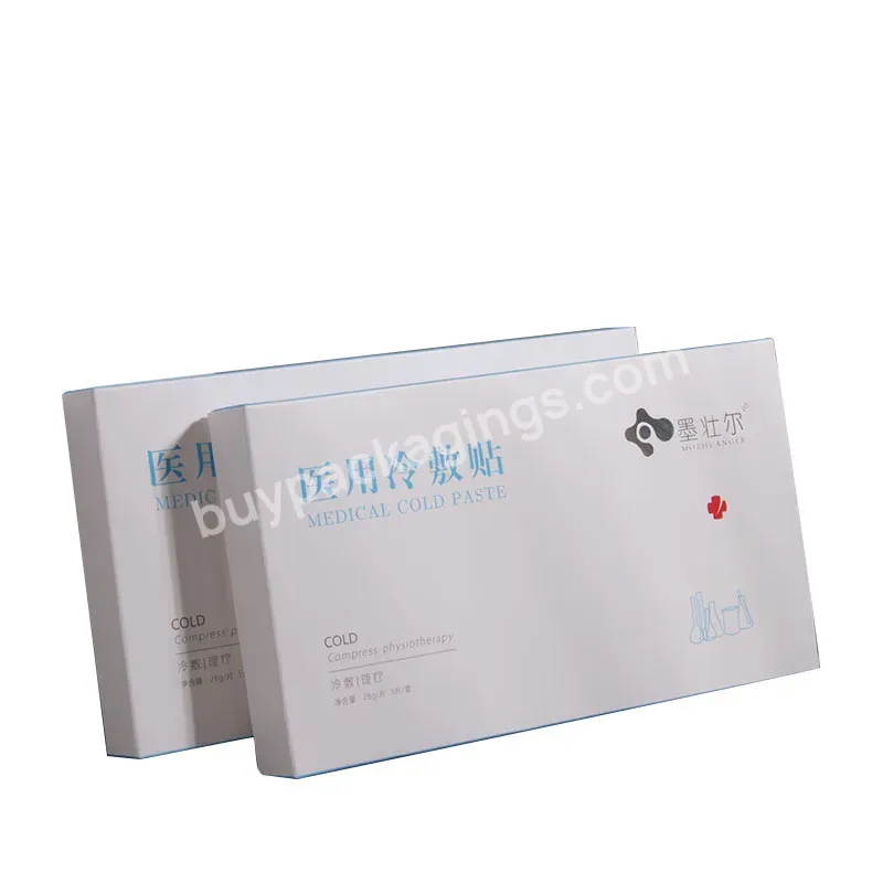 2022 Factory Price Zhenxiong Medical Cold Paste Paper Box Customization Medical Packing Design Logo Coated Paper Packaging Boxes