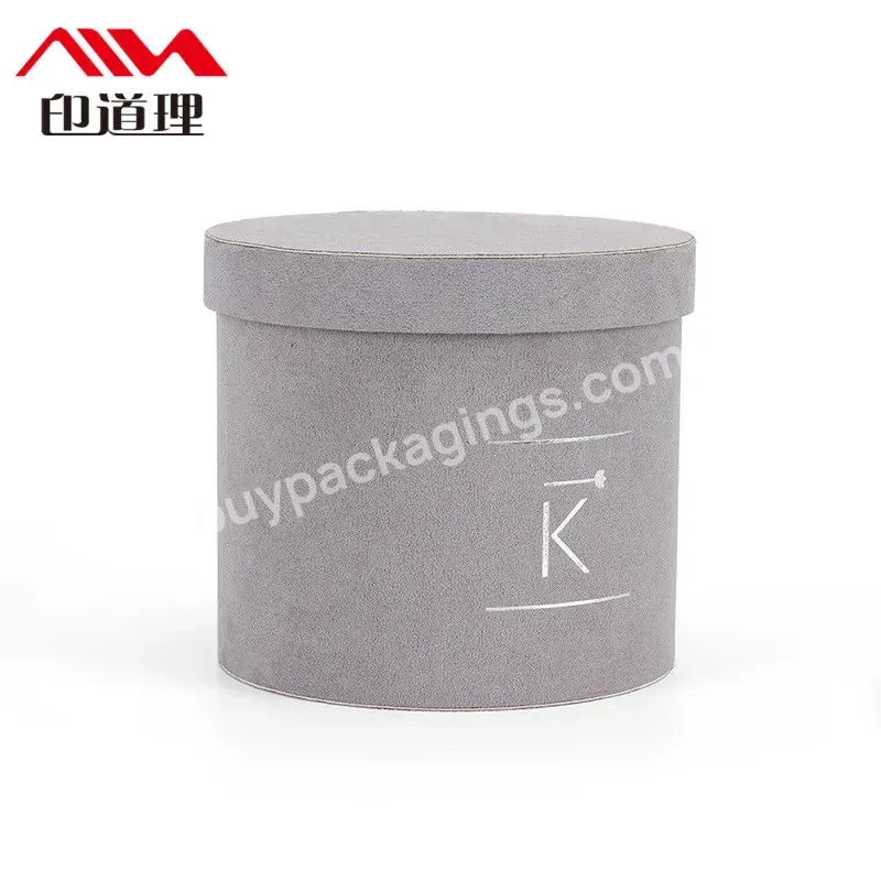 2023 New Hug Bucket Small Pure White Pink Cardboard Round Cylinder Flower Box For Bouquet Packaging