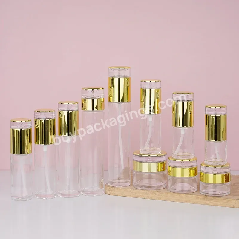 20g 30g 50g Empty Glass Cream Jar 20ml 30ml 40ml 50ml 60ml 80ml 100ml 120ml Serum Lotion Foundation Skincare Glass Pump Bottle