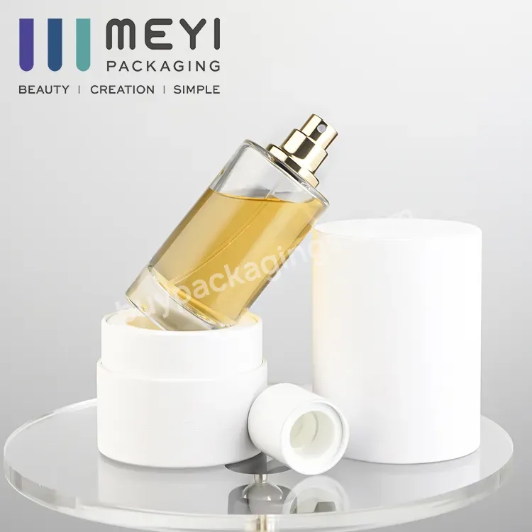 30ml 50ml 100ml Cylinder Shape Perfume Bottle With Magnetic Cap And Tube Gift Box