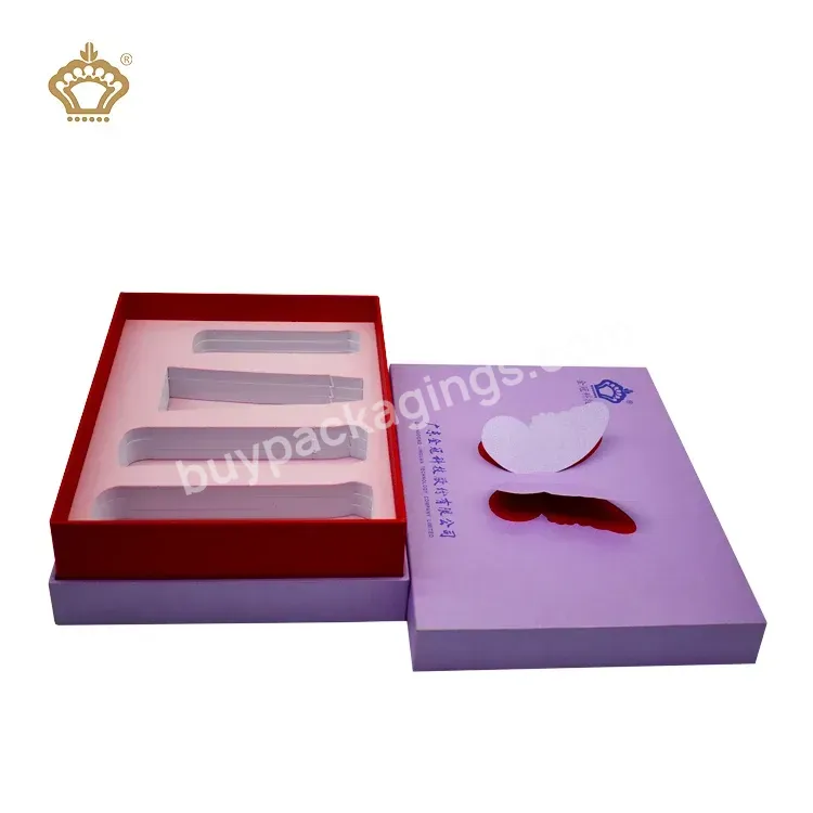 3d Butterfly Popup Design Skin Care Products Paperboard Box Eco Women Cosmetic Products Box With Eva Inserts