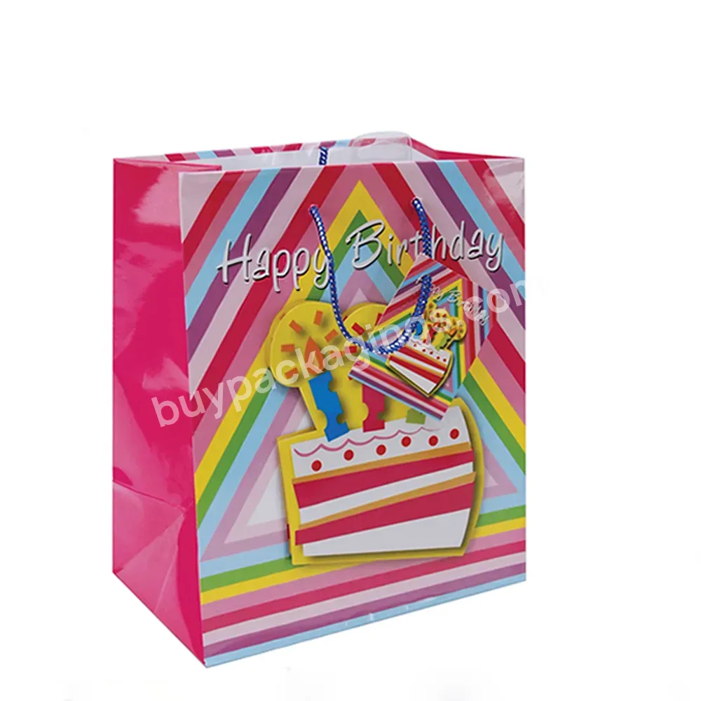 3d Happy Birthday Paper Bag Party Paper Bag