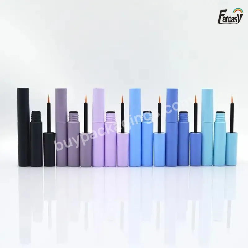 3ml Empty Eyelash Serum Mascara Aluminum Matte Silver Eyeliner Tube