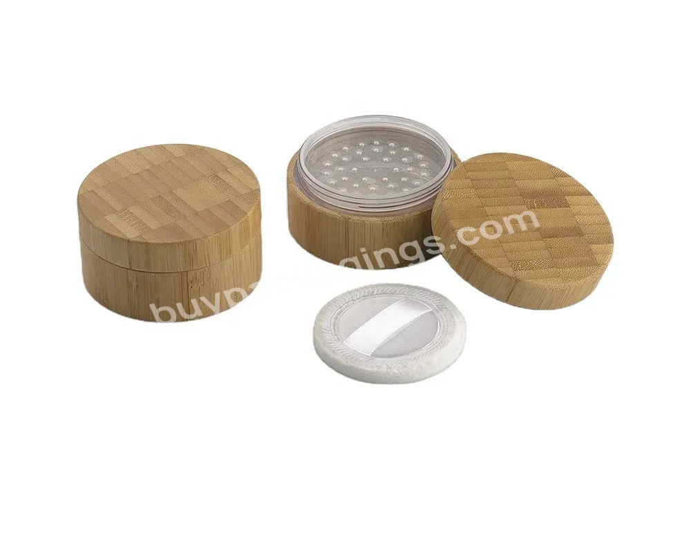 5g 10g 20g 30g Bamboo Container Cosmetic Package Loose Powder Jar - Buy Make Up,Bamboo Container Cosmetic Package Loose Powder Jar,Loose Powder.