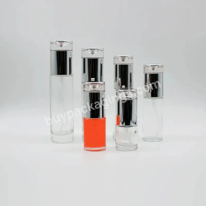 80ml Serum Bottle Cosmetic Glass Bottle Lotion Pump Bottle