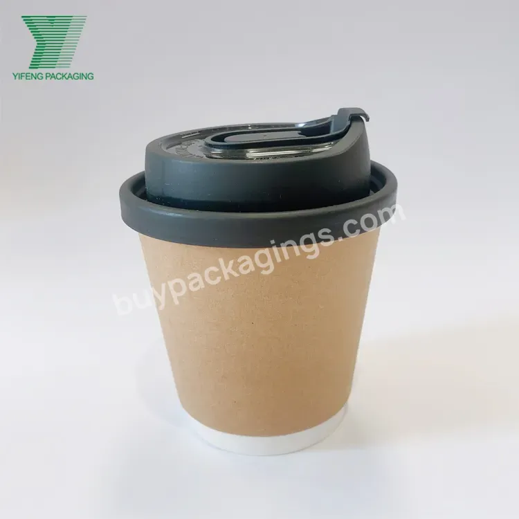 8/12/16/22 Oz Wholesale Composable Disposable Paper Coffee Cups Disposable Eco Friendly Coffee Cups