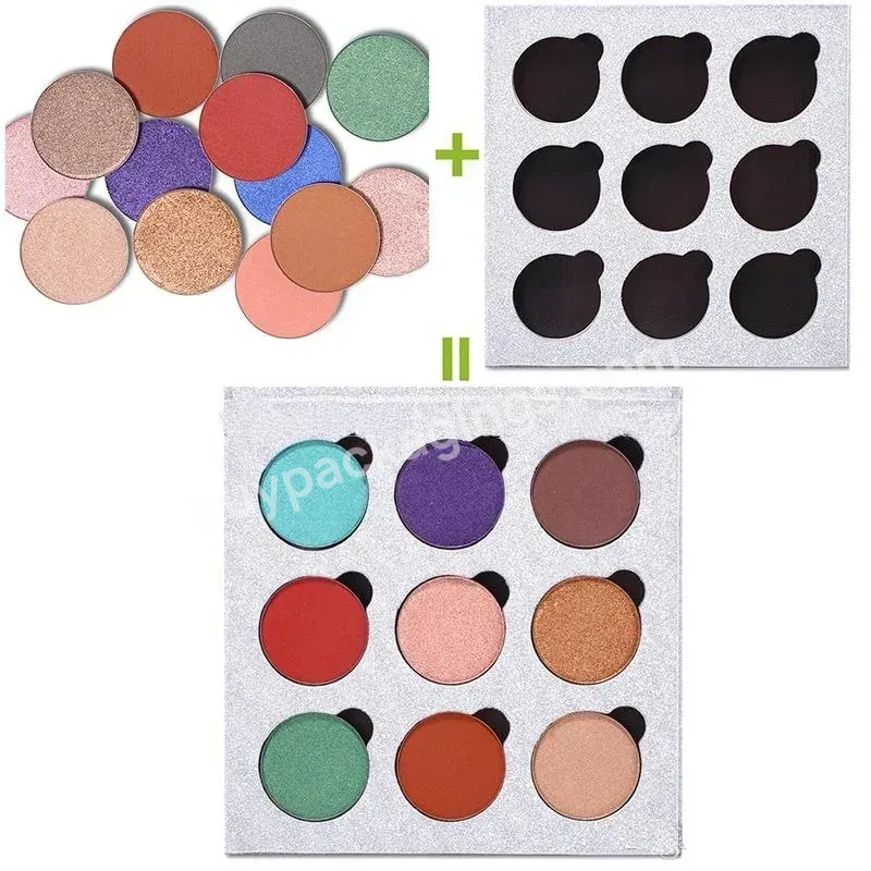 9 Color Empty Magnetic Eyeshadow Palette Case With Custom Logo - Buy Eyeshadow Palette Private Label,Magnetic Eyeshadow Palette,Custom Eyeshadow Palette.