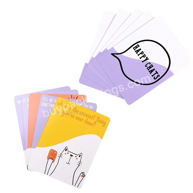 Adult Meaningful Question Card Game Custom Conversation And Reflection Card Manufacturers Printing Services - Buy Custom Question Card,Conversation Game Card,Reflection Card Printing Services.