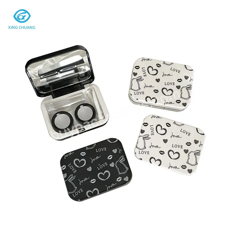 Advanced Design Personalized Contact Lens Box Convenient Contact Lens Case Care Case With Mirror Leak-proof Companion Case