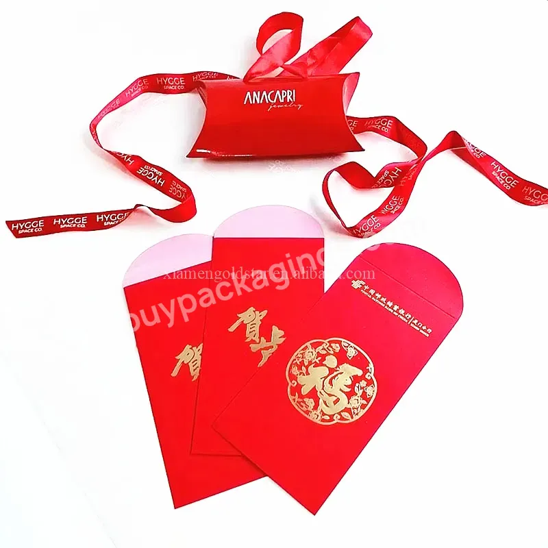 Amazing Custom Gold Hot Stamping Fu Chinese New Year Ang Bao 2023 Chinese New Year Ang Bao