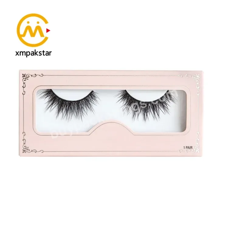 Beautiful Design Small Cosmetic Gift Eye Lash Paper Box Eyelash Packaging Box Custom With Window